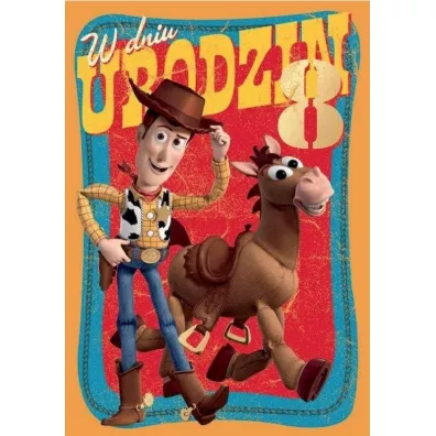 Kukartka Karnet B6 DS-032 Urodziny 8 Toy Story