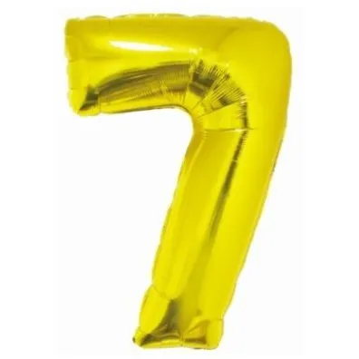Godan Balon foliowy cyfra 7 z�ota Smart 76cm