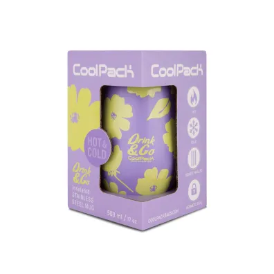 Patio Kubek termiczny 500ml Coolpack Coffee Mug Miss Flores Lila
