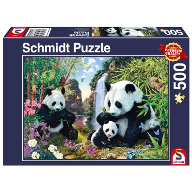 Puzzle 500 el. Rodzina pand G3