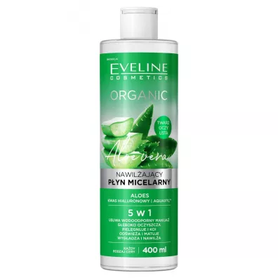 Eveline Cosmetics Organic nawil�aj�cy p�yn micelarny do demakija�u z aloesem 400 ml