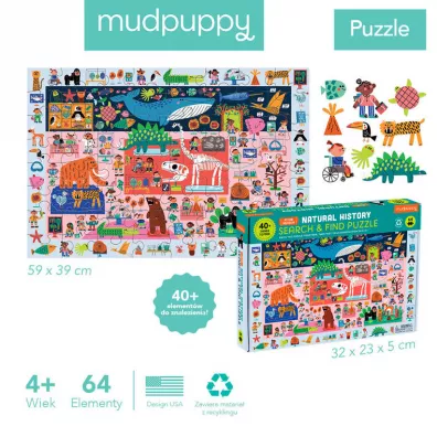 Puzzle obserwacyjne Muzeum historii naturalnej 4+ Mudpuppy
