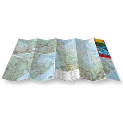 Canada road and tourist map 1:10 000 000 ANG  laminat 2025