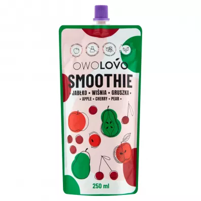 Owolovo Smoothie Pouch Jabko-Winia-Gruszka 250 ml