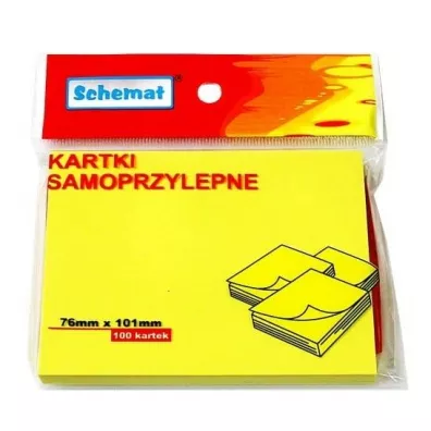 Schemat Karteczki samoprzylepne 76x101mm 100 szt.