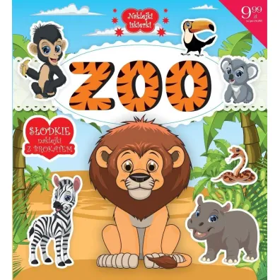 Naklejki iskierki z brokatem. ZOO