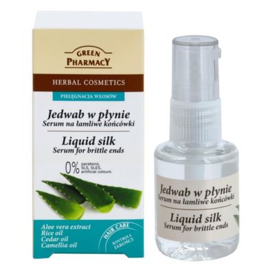 Green Pharmacy Liquid Silk jedwab w pynie serum na amliwe kocwki 30 ml