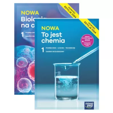 Pakiet podr�cznik�w: Nowa Biologia na czasie, Nowa To jest chemia. Zakres rozszerzony. Liceum i technikum. Klasa 1. Edycja 2024 - Joanna Szymo�ska, Marek Guzik, Maria Litwin, Ryszard Kozik, Szarota Styka-Wlaz�o, W�adys�aw Zamachowski, Renata Matuszewska, Agnieszka Krotke