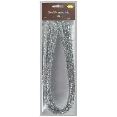 Galeria Hobby Druty chenille srebrne 9 mmx50 cm