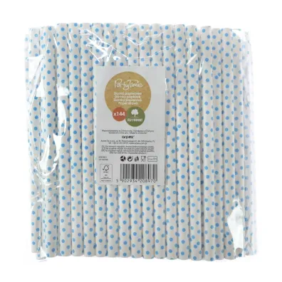 Arpex S�omki papierowe jumbo niebieskie 10mm 144 szt.