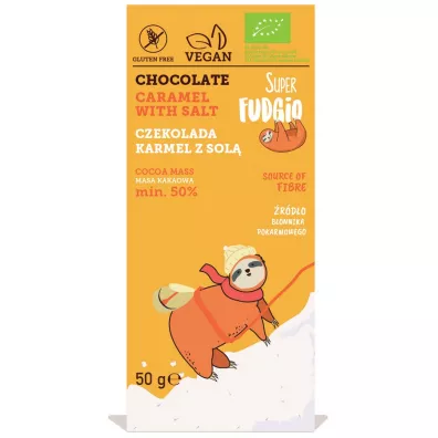 Super Fudgio Czekolada Karmel z sol 50 g Bio