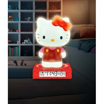 Lampka 3D z budzikiem Hello Kitty HK50198
