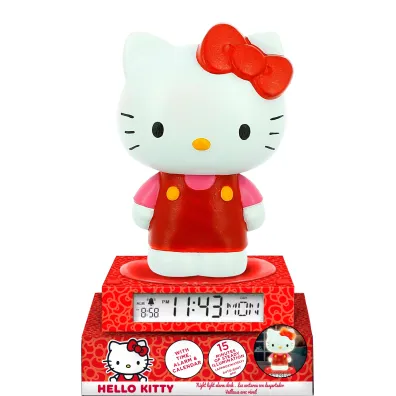 Lampka 3D z budzikiem Hello Kitty HK50198