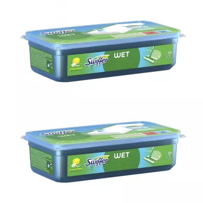Swiffer Wet Mokre chusteczki wk�ady do mopa zestaw 40 szt.