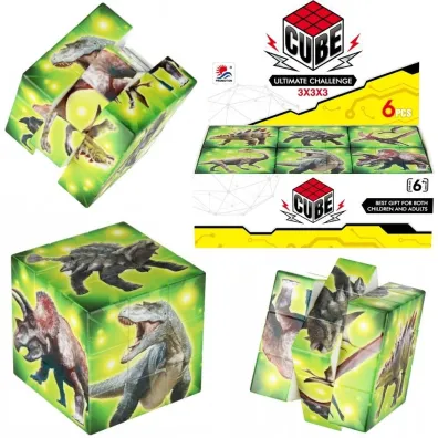Kostka uk�adanka logiczna dinozaury Trifox