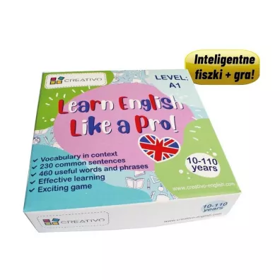 Learn English Like a Pro fiszki + gra A1 - Pawe Dwornik