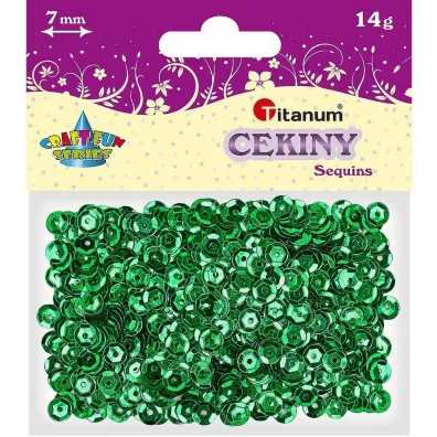 Titanum Cekiny metaliczne granatowy granatowy 7 mm