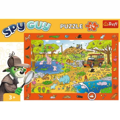 Puzzle obserwacyjne Spy Guy 24 el. Safari Trefl
