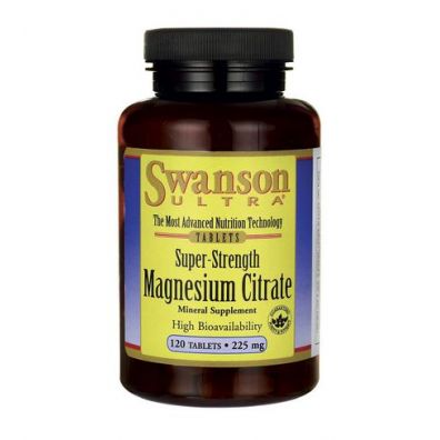 Swanson Cytrynian Magnezu 225mg Suplement diety 120 tab.