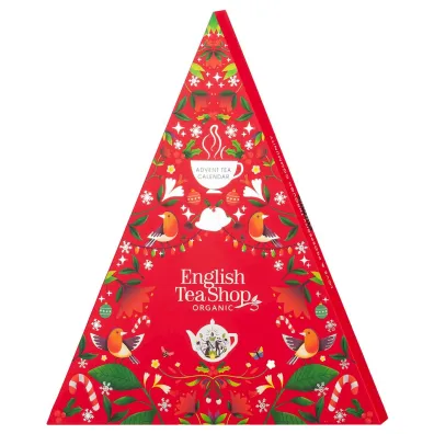 English Tea Shop Organic Kalendarz adwentowy - herbaty i herbatki piramidki (uszkodzone opakowanie) 25 x 2 g Bio