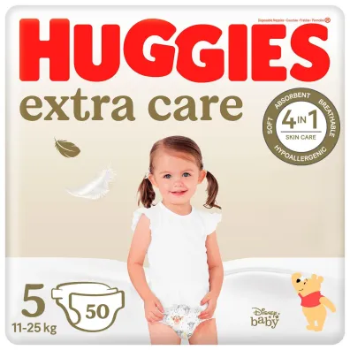 Huggies Pieluchy Mega 5 (11-25kg) Extra Care 50 szt.