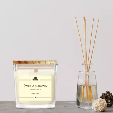 Big Nature wieca sojowa zapachowa Wanilia 205 g