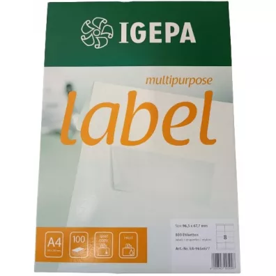 Igepa Etykieta samoprzylepna 96,5 x 67,7 mm 100 szt.