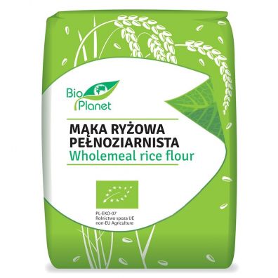 Bio Planet Mąka ryżowa pełnoziarnista 1 kg Bio