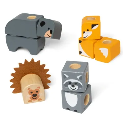 M and D Developmental Toys Mellisa&Doug  Blockables - Drewniane Zwierz�tka 6074895 B/C4