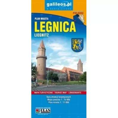 Legnica. Plan miasta w skali 1:11 000
