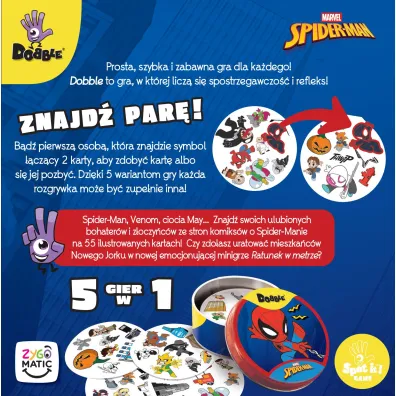Gra Dobble Spider-Man REBEL DOBSPI07PL