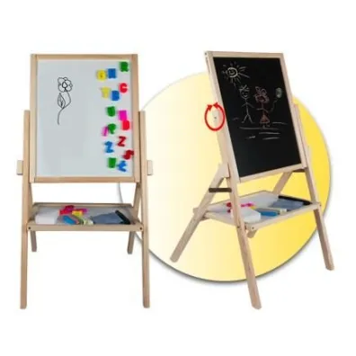 Tablica stoj�ca obrotowa magnetyczno-kredowa akcesoria 82 cm