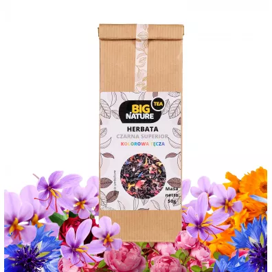 Big Nature Herbata czarna Earl Grey Kolorowa Tcza 50 g