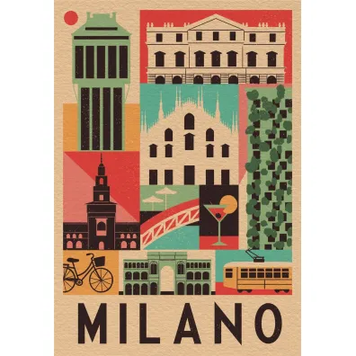 Puzzle 1000 el. Compact Milano Clementoni