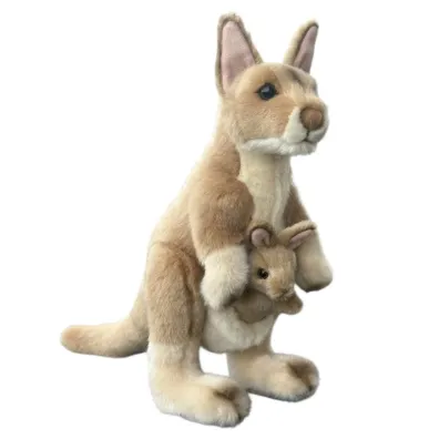 Pluszowy kangur z dzieckiem - 30cm Dubi
