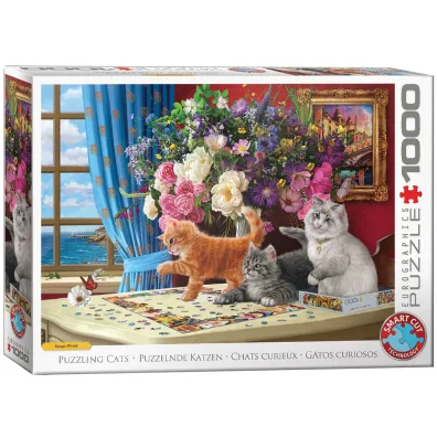 Puzzle 1000 Puzzling Cats by Image World 6000-5914 Eurographics
