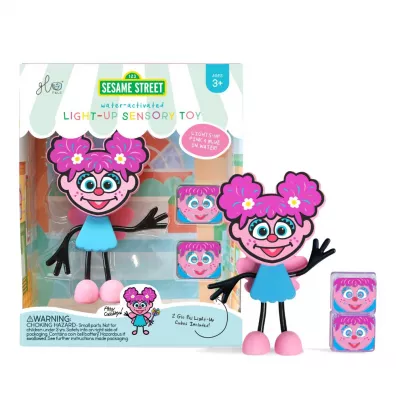 Glo Pals Posta do kpieli Abby - zestaw z dwiema kostkami sensorycznymi wieccymi w wodzie