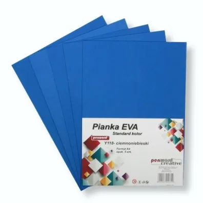 Penword Pianka standard A4 Eva ciemnoniebieska 5szt