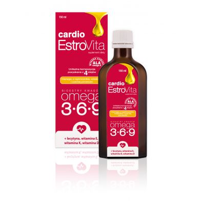 Estrovita Cardio Kwasy Omega 3-6-9 Suplement diety 150 ml
