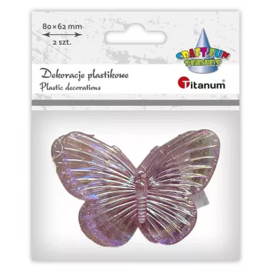 Titanum Dekoracje samoprzylepne motyle 80x62mm 2 szt.