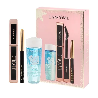 Lancome Zestaw Lash Idole Tusz do rz�s 01 + Bifacil P�yn do demakija�u oczu + Kredka do oczu Mini 027 NOIR 8 ml + 30 ml + 0.7 g
