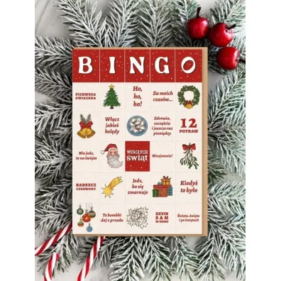 Nadwyraz.com Karnet Bo�e Narodzeie - BINGO �wi�teczne