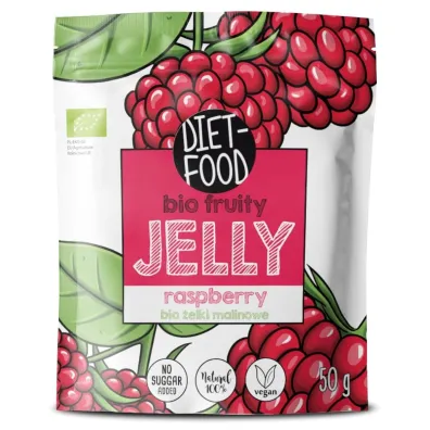Diet-Food �elki owocowe o smaku maliny 50 g Bio