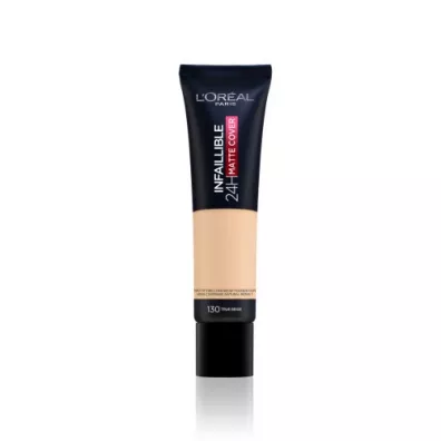 LOreal Paris Infallible 24H Matte Cover Foundation d�ugotrwa�y podk�ad matuj�cy 130 True Beige 30 ml