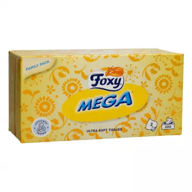 Foxy Chusteczki kosmetyczne Mega 200 szt.