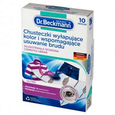 Dr. Beckmann Chusteczki wyapujce kolor i brud do ciemnych ubra 10 szt.