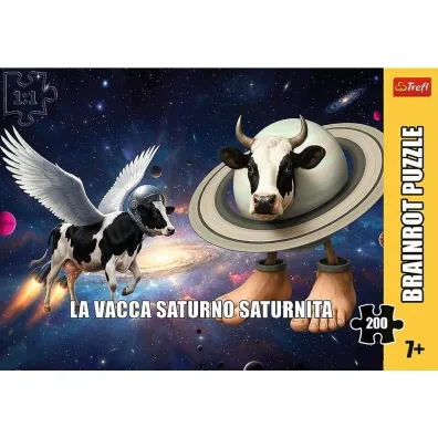 Puzzle 200 element�w Brainrots Kosmiczna Krowa TREFL 13379  TR