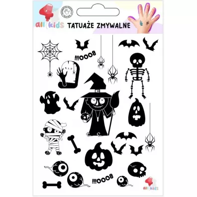 All4Kids Tatuae zmywalne dla dzieci Halloween 2