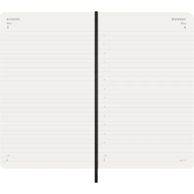 Kalendarz 2026 12M Moleskine L dzienny mi�kka oprawa czarny 13x21cm