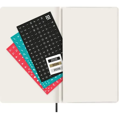 Kalendarz 2026 12M Moleskine L dzienny mi�kka oprawa czarny 13x21cm
